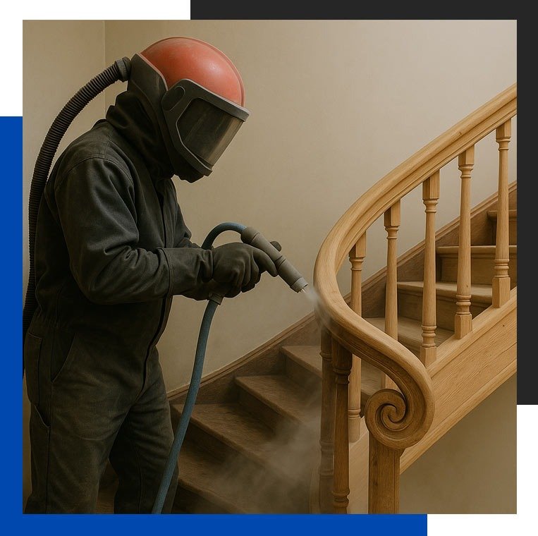 Réalisations Aérogommage Bois